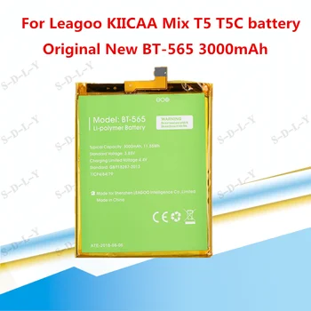 

100% Original Backup Leagoo T5 Battery 3000mAh For For Leagoo KIICAA Mix T5 T5C BT565 Smart Mobile Phone + + Tracking Number