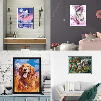 

5D DIY Full Drill Diamond Painting Animal Cross Stitch Embroidery Mosaic