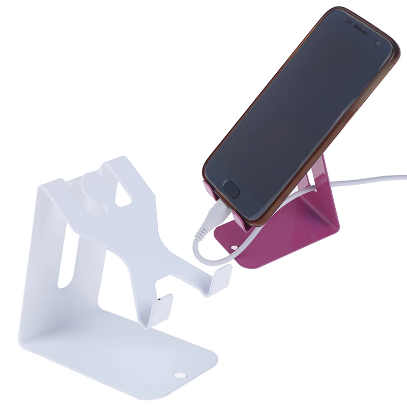 Aluminium Alloy Dual Foldable Desktop Tablet Stand Mobile Phone Holder Mount Bracket