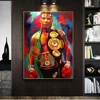 Boxing King Ali Gold Belt Poster Creative Graffiti Wall Art Canvas Painting Modern Living Room Home Decoration Mural(No Frame) 1