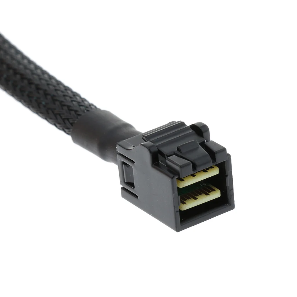 Mini SAS HD (SFF-8643) to 4*SATA Hard Drive Solid State Cable, 1.6Feet/0.5M Mini SAS Male to SATA Female Splitter