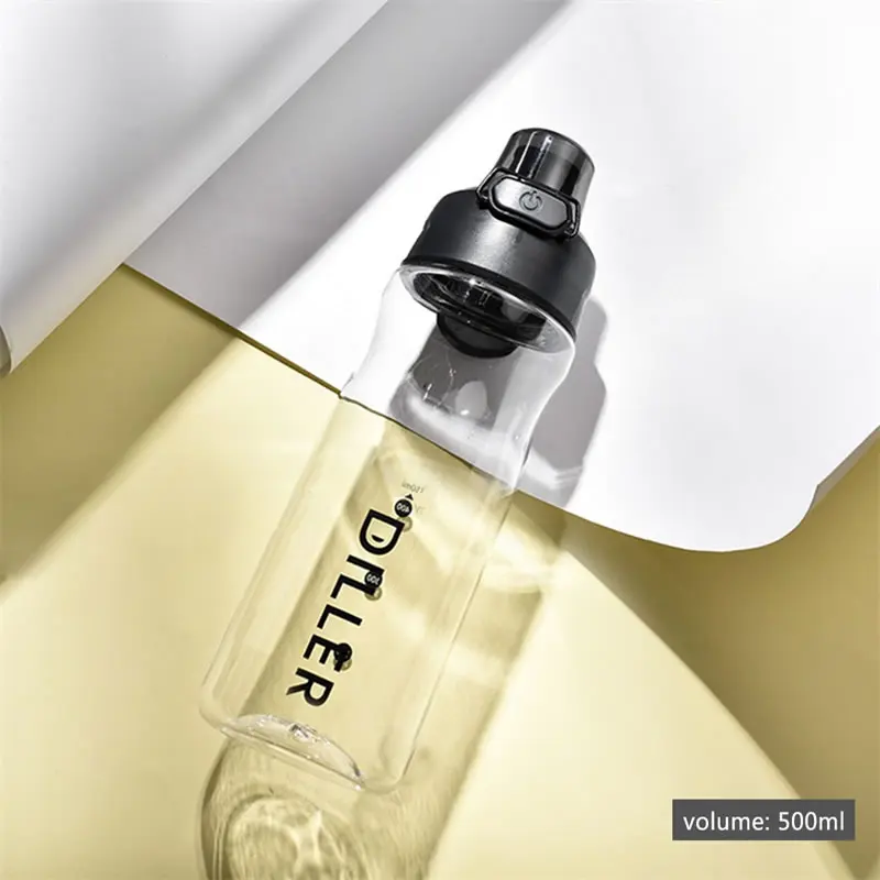 500mL White Upspirit пластиковая портативная бутылка большой емкости герметичный питьевой чайник для занятий спортом на открытом воздухе путешествия протеиновый шейкер посуда для напитков - Цвет: 500mL White