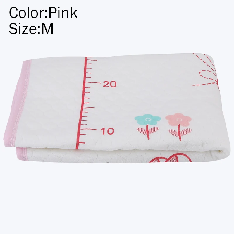 Pink M Лидер продаж; хлопковый подгузник с принтом маленького кролика; Переносные подгузники для путешествий; водонепроницаемые пеленки для новорожденных - Цвет: Pink M