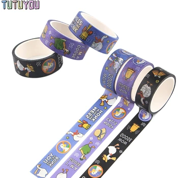 

PC2215 Wholesale 20pcs/lot Animal Cute Goose I Am A Goose Cartoon Washi Tape DIY Scrapbooking Label Tape Student Stationery Gift
