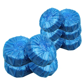 

10Pcs/Pack Portable Toilet Cleaner Automatic Cleaning Blue Bubble Bathroom Deodorizer Block Household Cleaning Chemicals