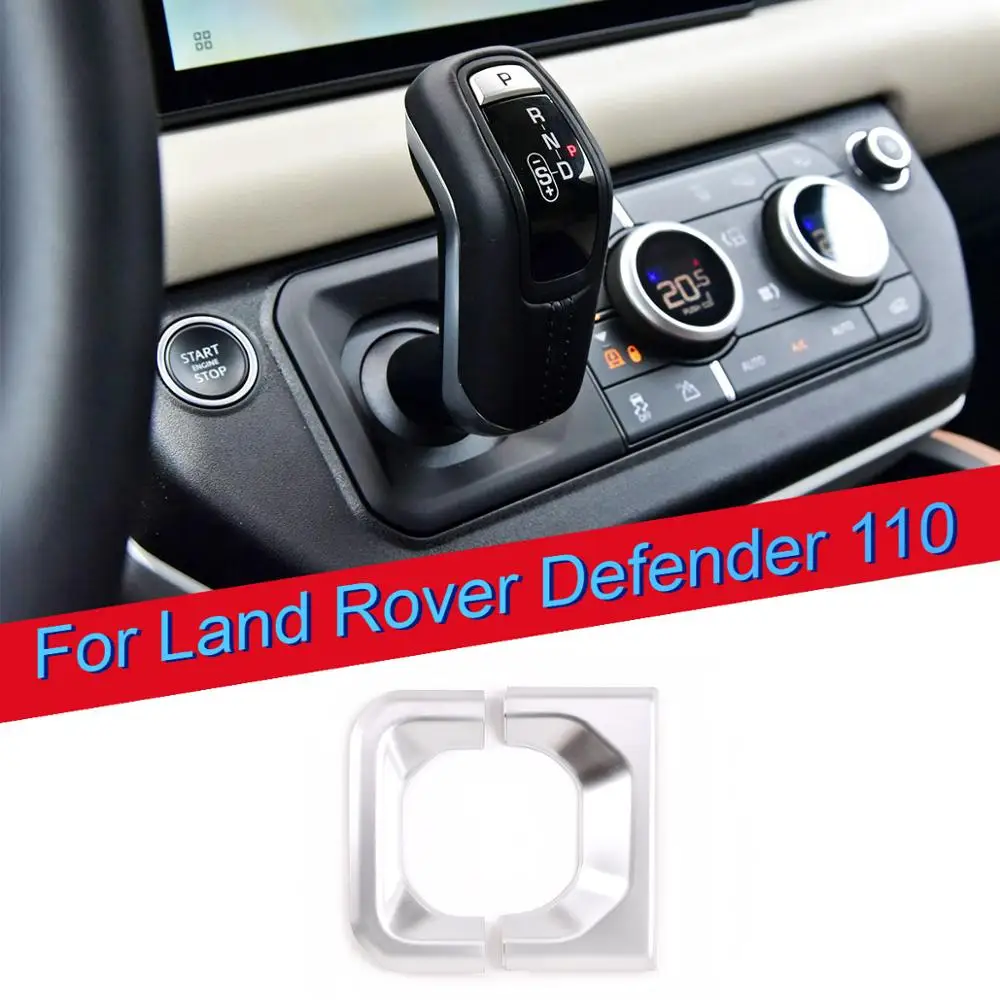 

Car Interior Accessories For Land Rover Defender 110 2020 ABS Chrome Center Console Gear Shift Cover Trim New