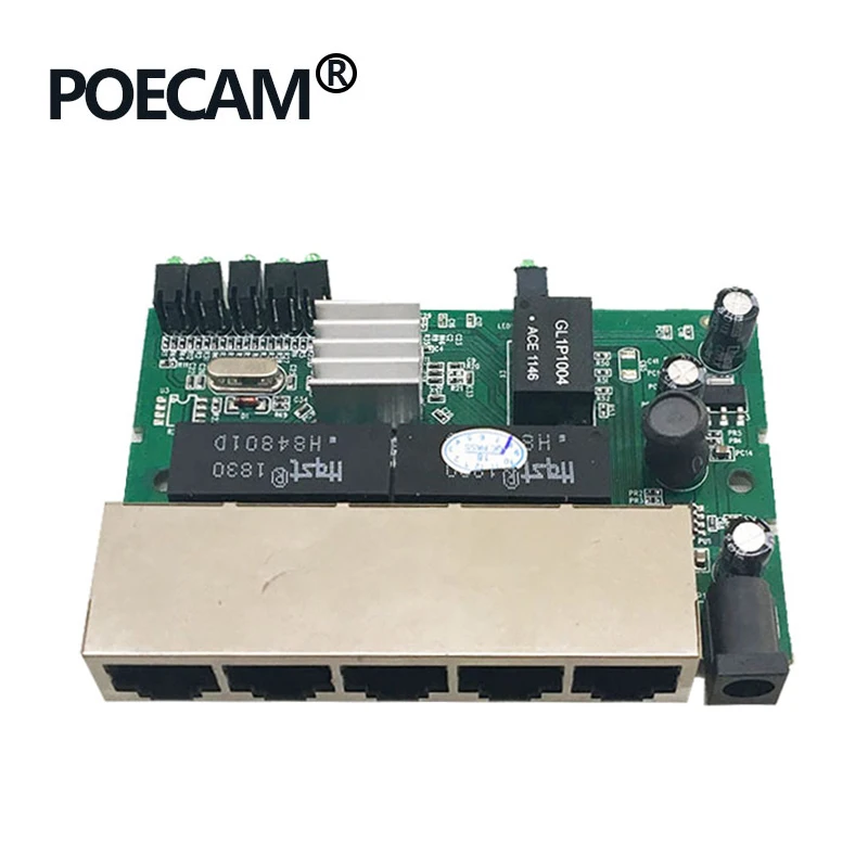 Модуль PCBA 5 портов 10/100/1000 Мбит/с гигабитные сетевые переключатели фабричная