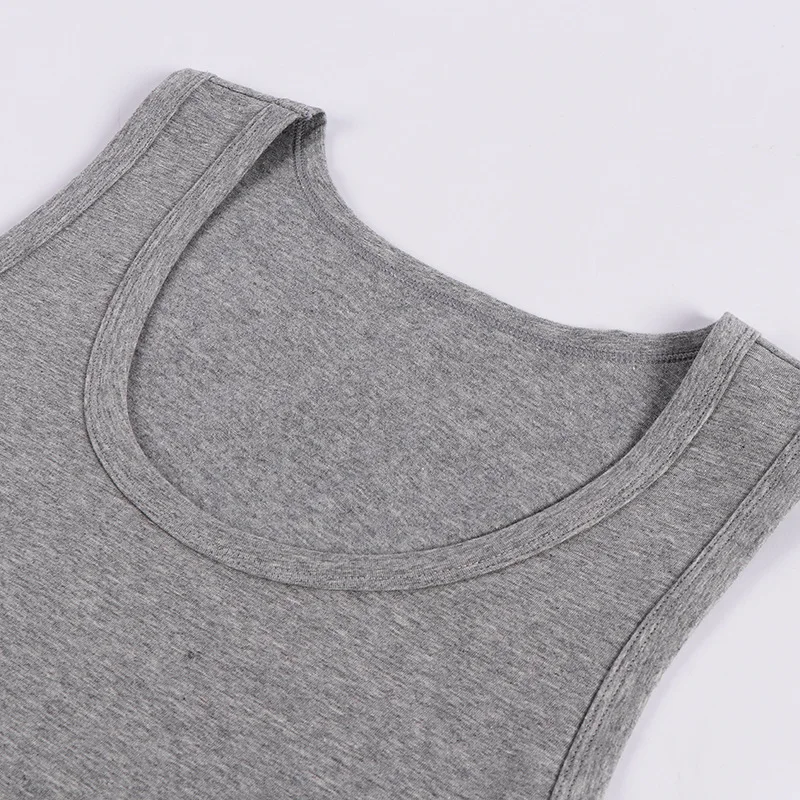 Big Size 8XL Cotton Mens Underwear Sleeveless Tank Tops Solid Vest Undershirts O-neck Workout T-shirt Men's Singlet Underwear