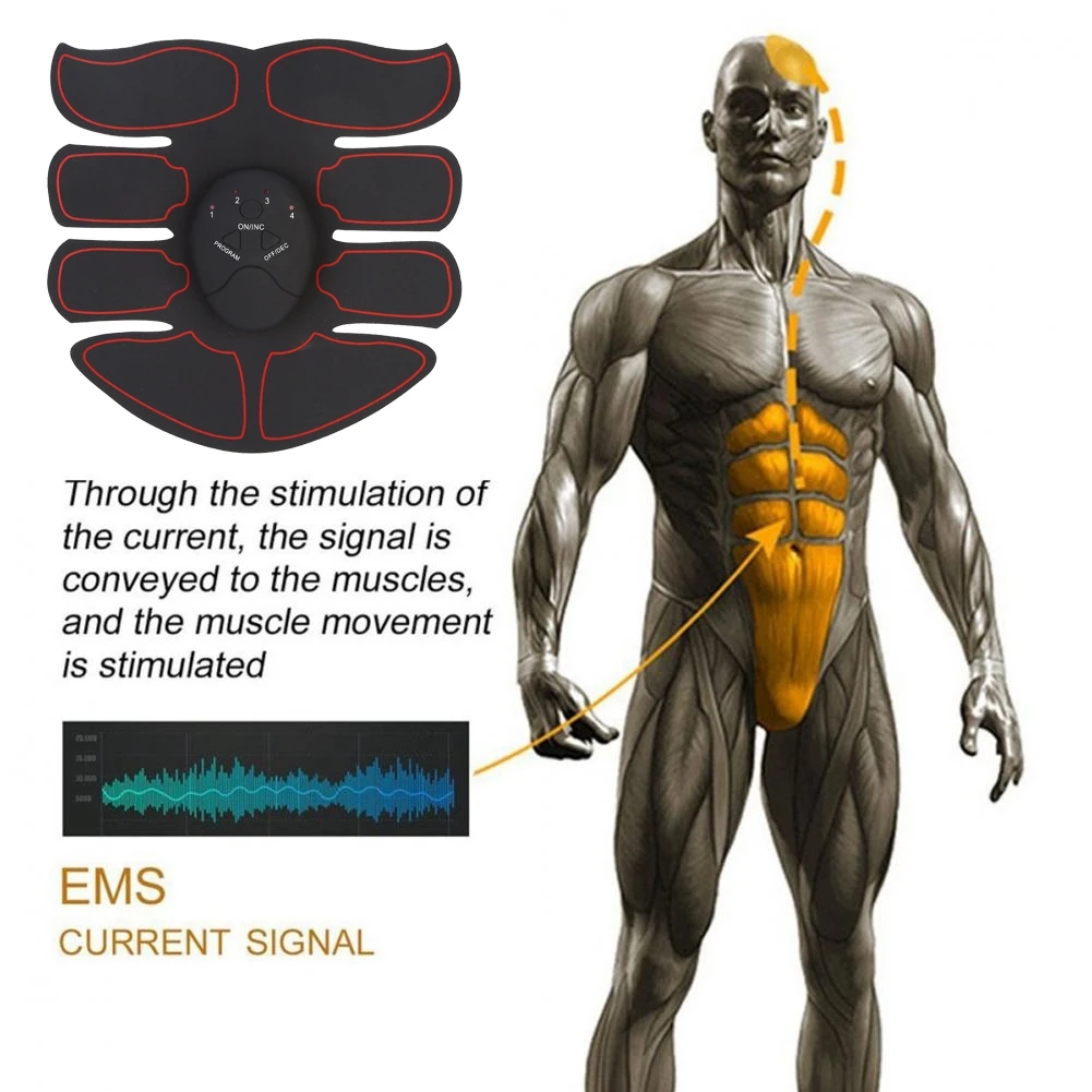 Body Muscle Abdomen Training Patch Belly Slimming Loose Weight Burn Fat Massage Exercise Toning Belt Diet Body Shape Product