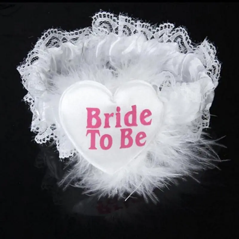 6 шт./компл. девичник вечерние украшения комплект, с надписью "Bride to Be" поясом свадебная фата значок на ноги очки мужские белые нейлоновые перчатки