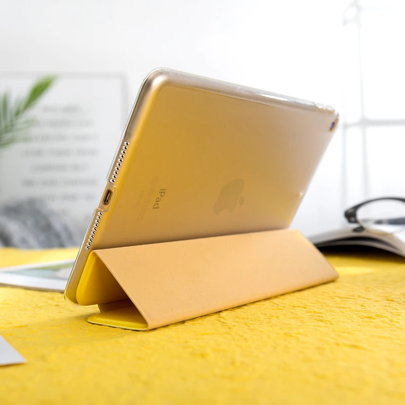 Литерал желтый откидная крышка чехол для iPad Pro 9,7 air 10,5 11 10,2 12,9 Mini2 на возраст 3, 4, 5, планшет чехол для нового iPad 9,7