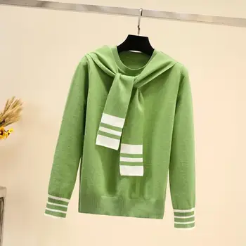 

2020 summer new Korean version of the ins tide loose lapel was thin college style long-sleeved T-shirt