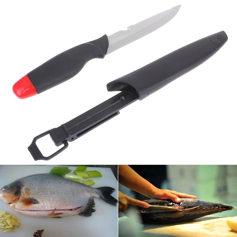 

Fishing Knife Stainless Steel Floating Sharp Portable 26cm Tackle Multifunction