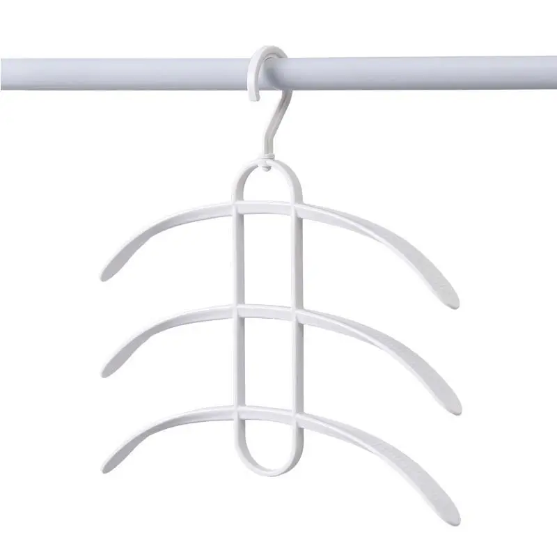 Multilayer Shape Stainless Steel Clothing Hanger Storage Holder Wardrobe Laundry Drying Rack Storage Racks Clothes