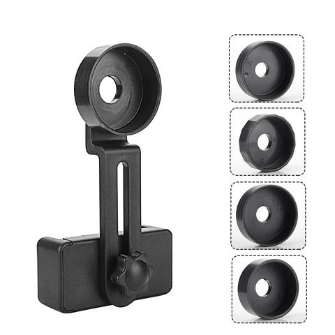 Cell Phone Adapter Bracket Clip Mount Soft Rubber Material for Binocular Monocular Spotting Scope Telescope Photograph