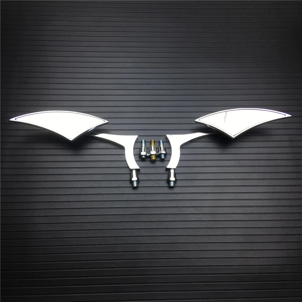 오토바이 범용 할리 혼다 야마하 가와사키 스트리트 스포츠 자전거 다지기 크루저 백미러