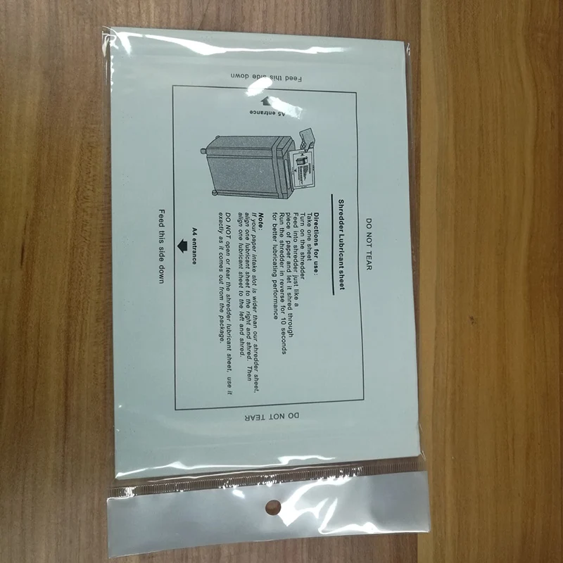 12 шт бумажный шредер лубрикантные листы Шредер смазывающее масло портативный