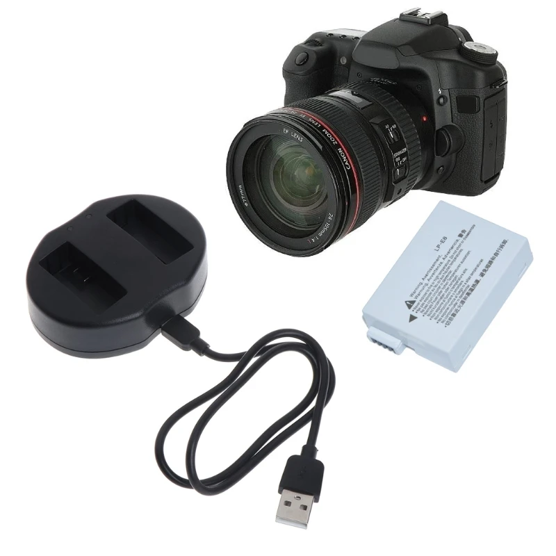 LP-E8 двойной Батарея Зарядное устройство для Canon Rebel T2 T3i T2i поцелуй X5 X4 EOS 550D 600D