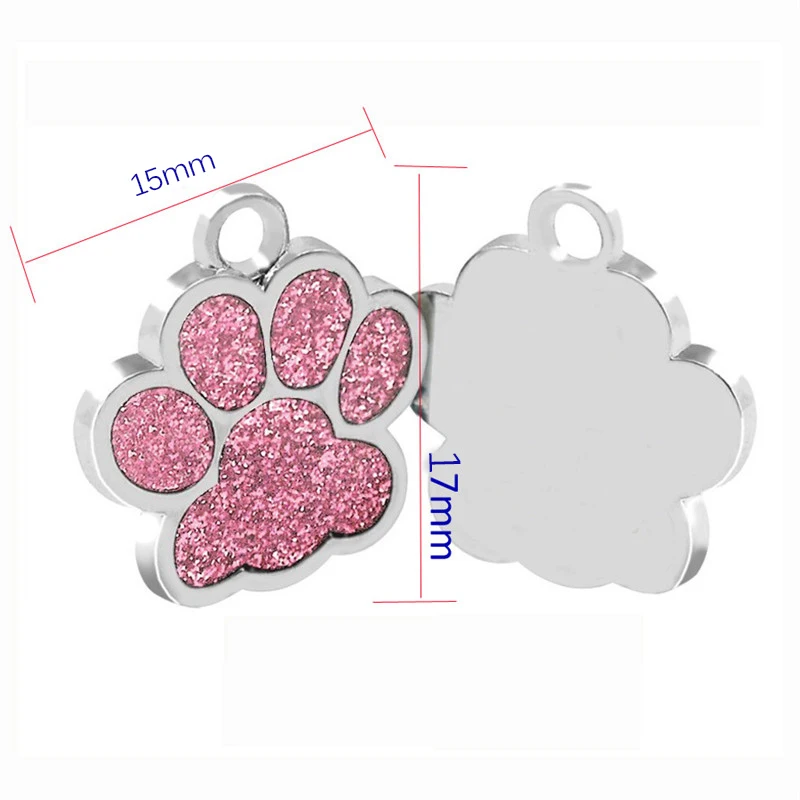 1 шт. подвески в форме лапы аксессуары для домашних животных собак сплав ID метки