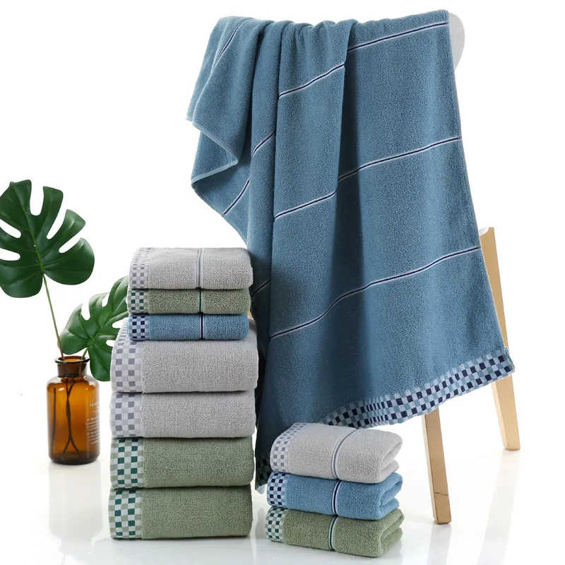 

Ribbon Lattice Bath Towel Pure Cotton Comfortable Soft Home Daily Use Water-Absorbing Wrap-around Adult Bath Gift