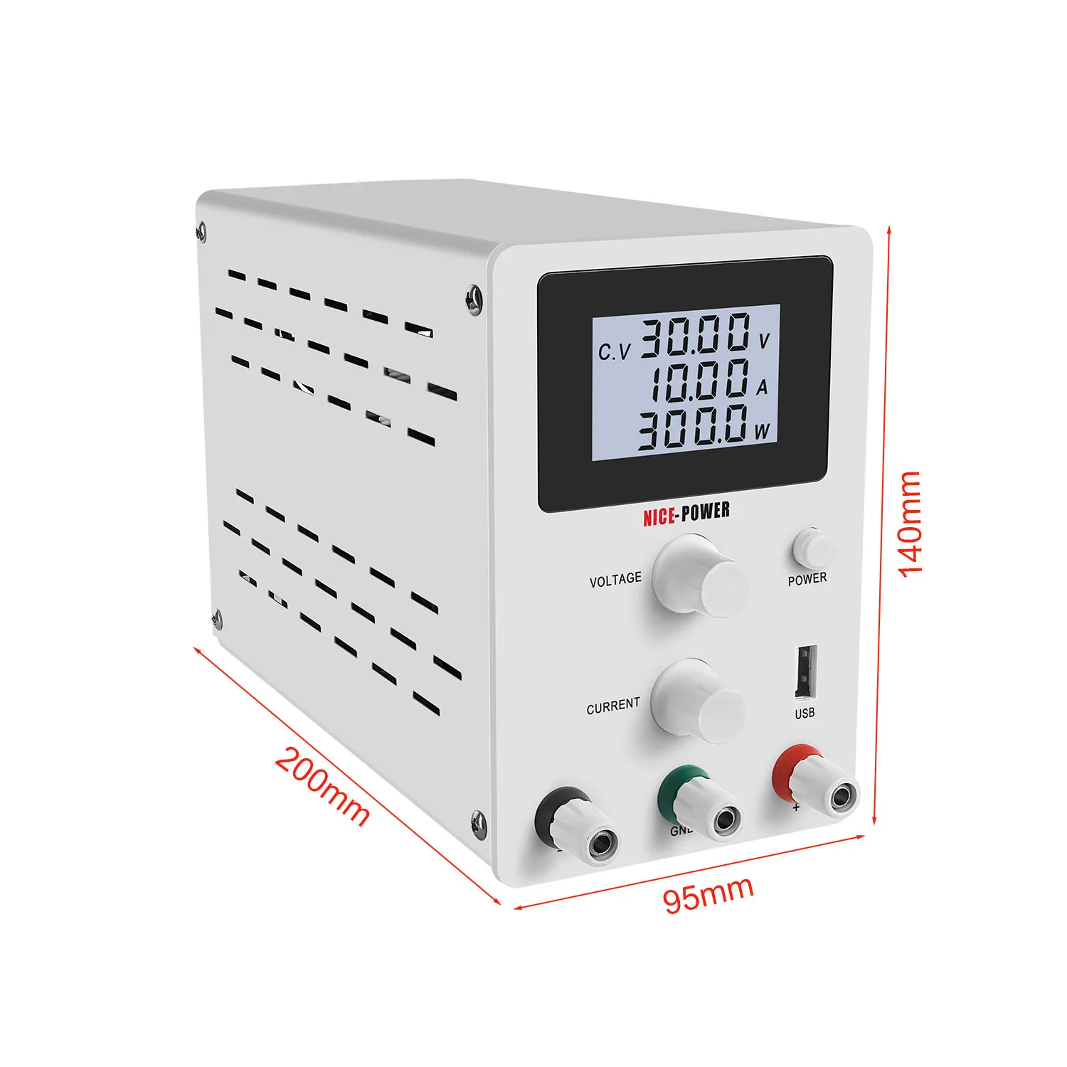 LCD Screen DC Lab Bench Power Supply 30v 10a 60v 5a Adjustable Switching Bench Source Digital Voltage Regulator 0.001A 120V 3A-4