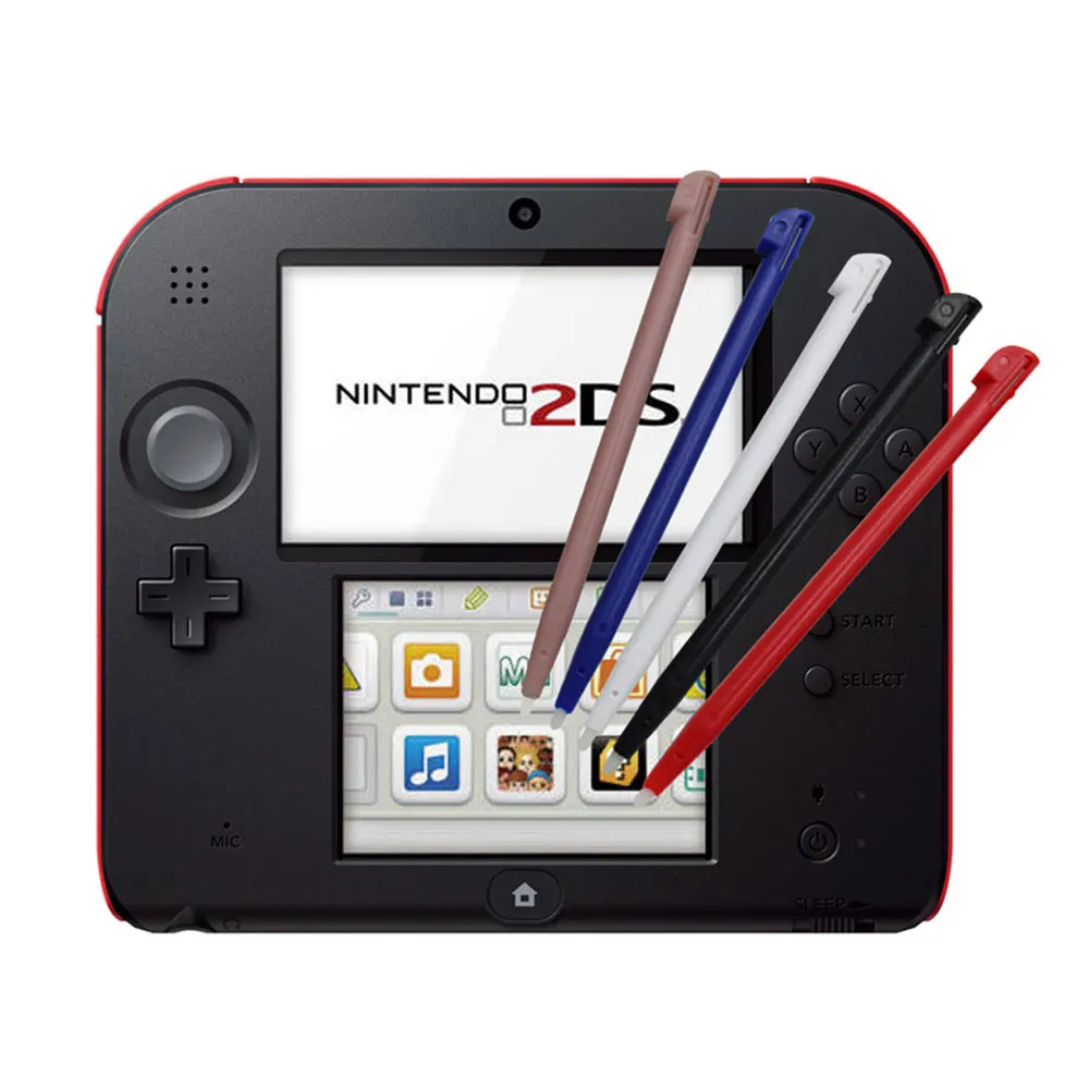 Mobile Touch Pen Touchscreen Pencil for 2DS Slots Hard Plastic Stylus pen for Nintendo 2DS Console 5pcs