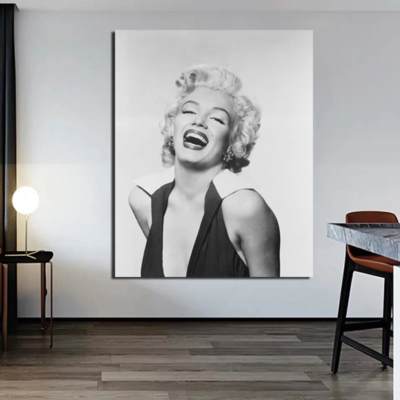

Bright Eyes Marilyn Monroe HD Canvas Painting Print Living Room Home Decoration Modern Wall Art Oil Painting Poster Pictures Art