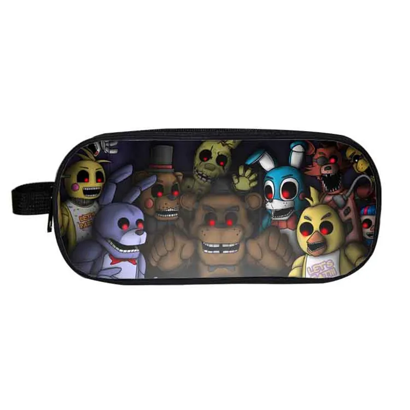 Estuche papelería Five Nights at Freddy Cosmetic Cases estuche de almacenamiento Five Nights at Freddys bolsas portalápices|Bolsas estuches de cosméticos| - AliExpress