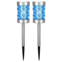 2 шт. светодиодный солнечный полый светильник для газона, садовый светильник, наружное украшение, дорожка, светильник для газона, солнечный пейзаж, лампа для двора, Прямая поставка