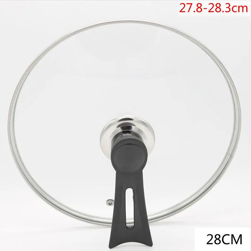 28CM Style B Крышка кастрюли кухонная посуда плита Замена Ручка для крышек от кухонной посуды Крышка для кастрюли круговая ручка с винтом сковорода рукоятка Крышка - Цвет: 28CM Style B
