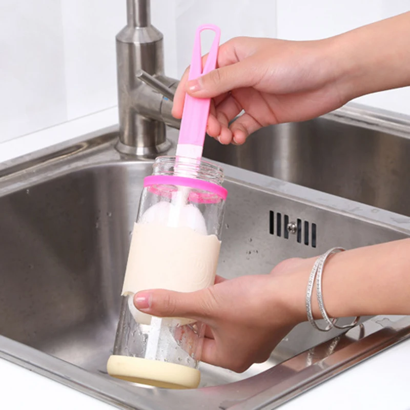 

1pcs Long Handle Cup Brush Spout Cup Glass Teapot Washing Baby Bottle Brush Cleaner Cleaning Tool Decontamination Clean Brush