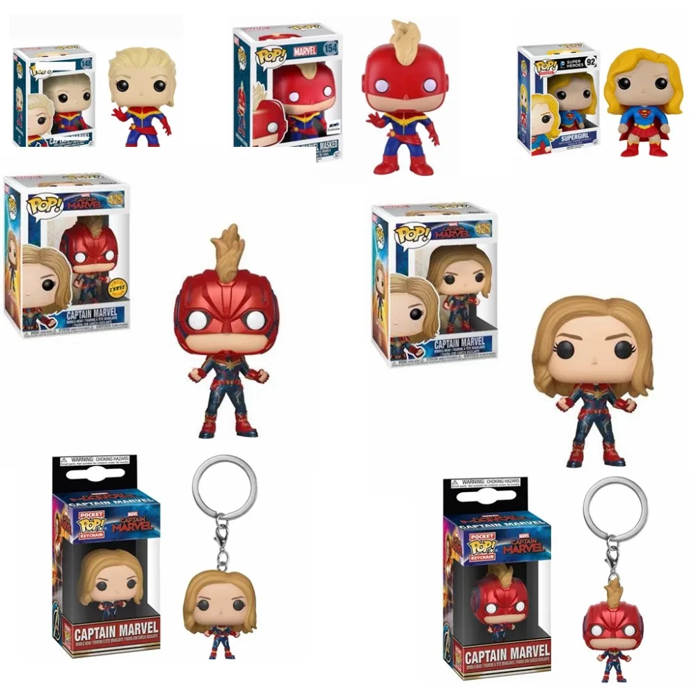 Funko POP новый стиль Мстители 4: финал Капитан MARVEL коллекционные игрушки для детей
