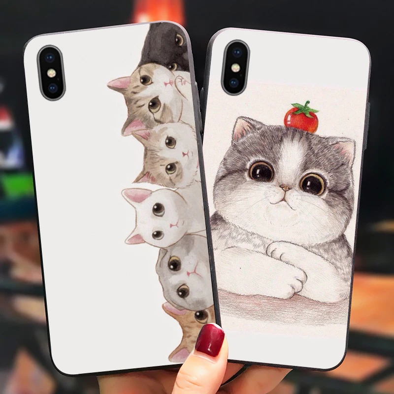 Кота с принтом в виде персонажей из мультфильма для huawei P20 P30 P10 P9 P8 Коврики 30 20 Lite P