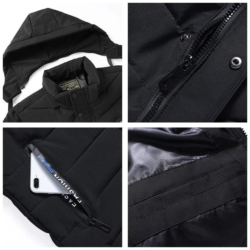 Men 2022 Winter New Hot Windproof Warm Thick Jacket Parkas Coat Men Autumn Brand Outwear Fashion Hooded Classic Casual Parka Men 6