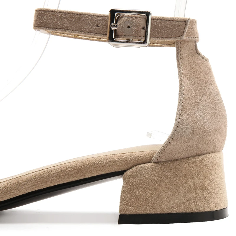 Женские босоножки из натуральной коровьей кожи; Новое поступление; сезон весна-лето; модные элегантные Босоножки с открытым носком на среднем каблуке; Цвет абрикосовый, черный, белый; G044