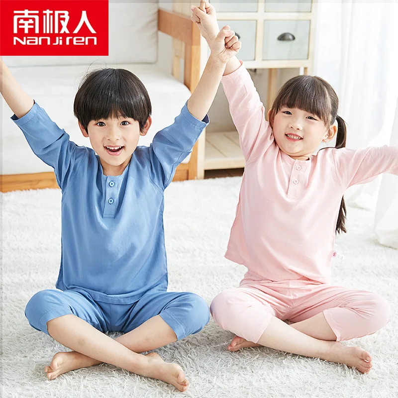 NANJIREN/Детская Пижама Топы Детская одежда для сна Пижамные комплекты маленьких