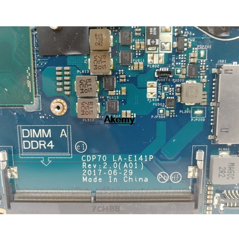 E5480 5480 материнская плата для DELL CN-0PTPCW 0PTPCW CDP70 LA-E141P материнская плата для ноутбука E5480 5480 материнская плата i5-6440HQ тест ОК