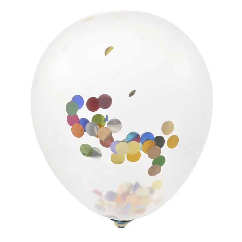 New 36Inch Transparent Colorful Confetti Balloon Latex Air Ballon Happy Birthday Balloons Wedding Decor Event Party Supplies