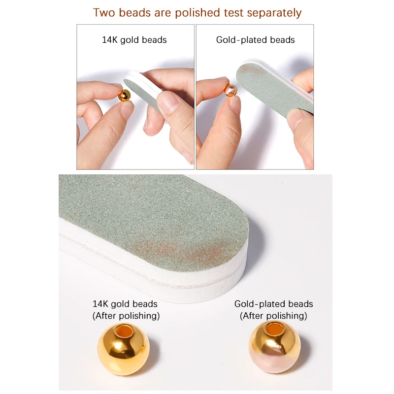 Skup Hurtownie 100 sztuk 2 4MM 14K złote koraliki okrągłe gładkie koraliki do biżuterii dla bransoletki i naszyjnik making 14K złota biżuteria ustalenia