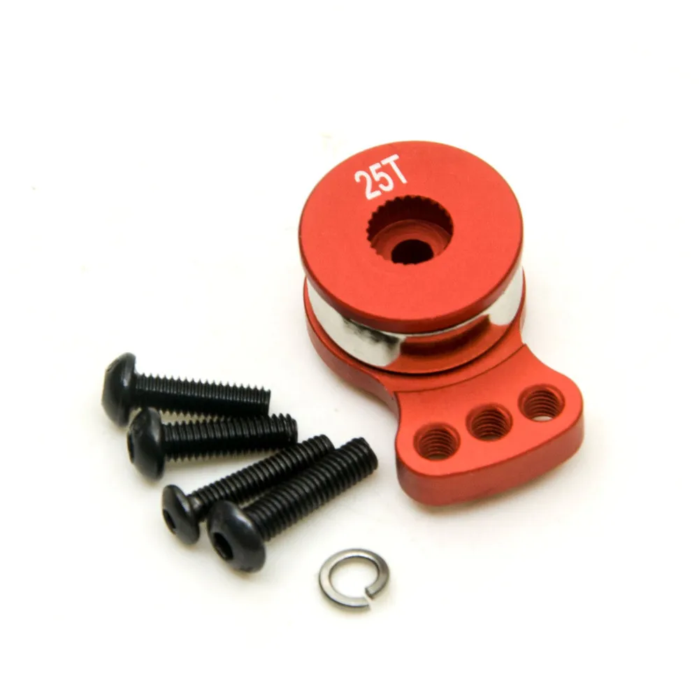 AXSPEED Verstellbarer Abschnitt, Stärke, Servoschutz, 25 Zähne, Zahn, halber Servoarmhorn für 1/8 1/10 ferngesteuertes Auto, Boot – Detail 3
