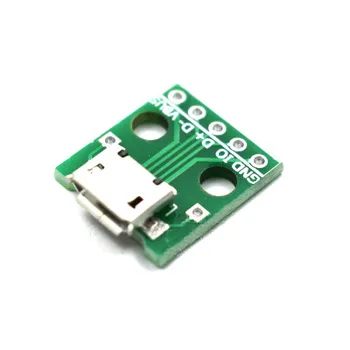 

MICRO USB to Dip female seat B type mic 5p patch to in-line adapter board welded female