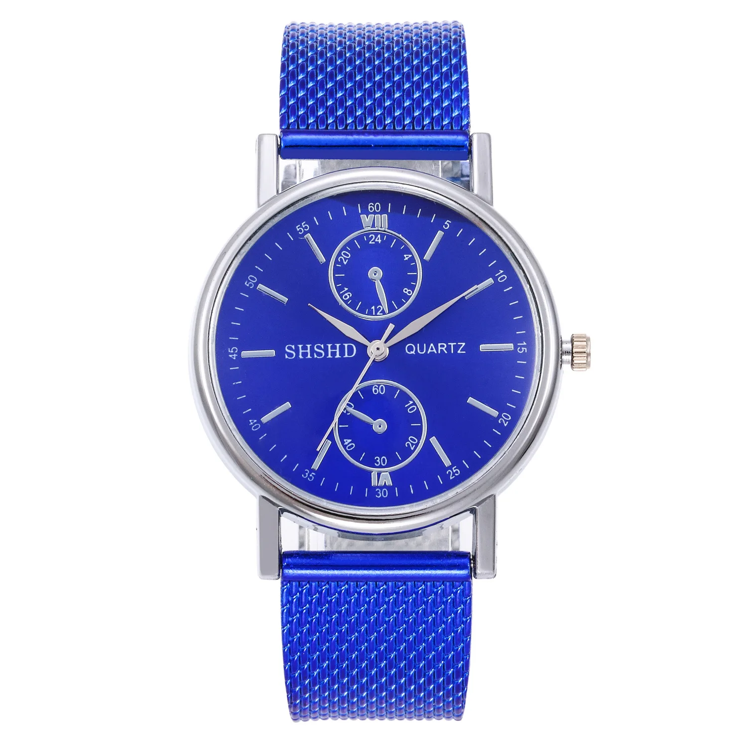 

Fashionable casual women's watch blue glass eyes soft appliance with suitable fashion neutral watches wholesale men and women