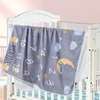 1 Set Baby Monthly Record Growth Milestone Blanket Newborn Photography Props Accessories Creative Cartoon Bear Printing 2
