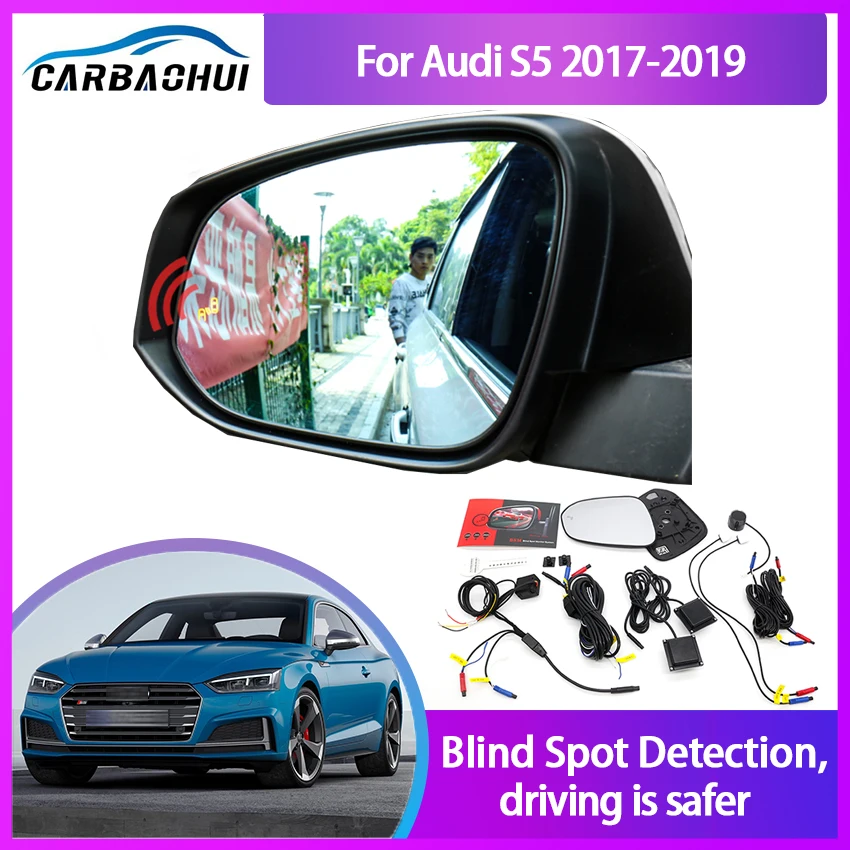 

Автомобильный BSM BSD для Audi S5 2017-2019 система обнаружения слепых зон радар микроволновый датчик изменение полосы движения реверсивный радар Датчик