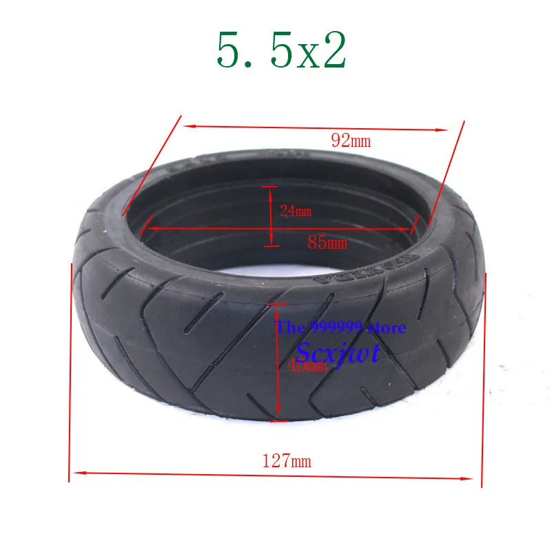 Горячая 5,5X2 дюймов взрывные шины Fastwheel F0 задние колеса твердые шины для углеродного волокна скутер электрический скутер