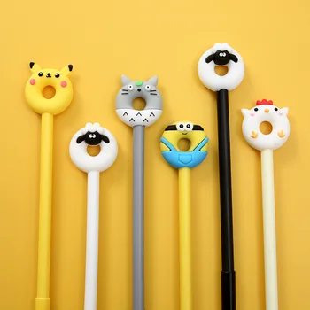 

36PCS Doll Figures Style Stationery Pen Japanese Fashion Student Gel Pen Office Writing Stationery Kawaii School Supplies