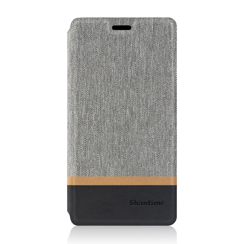 Холст искусственная кожа телефон сумка чехол для OPPO Realme X2 флип чехол для OPPO Realme XT бизнес чехол мягкий силиконовый задняя крышка - Color: Gray