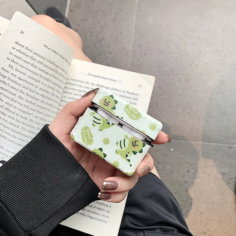 Милый мультяшный квадратный чехол для Airpods Pro багажа Apple 1 2 беспроводных наушников