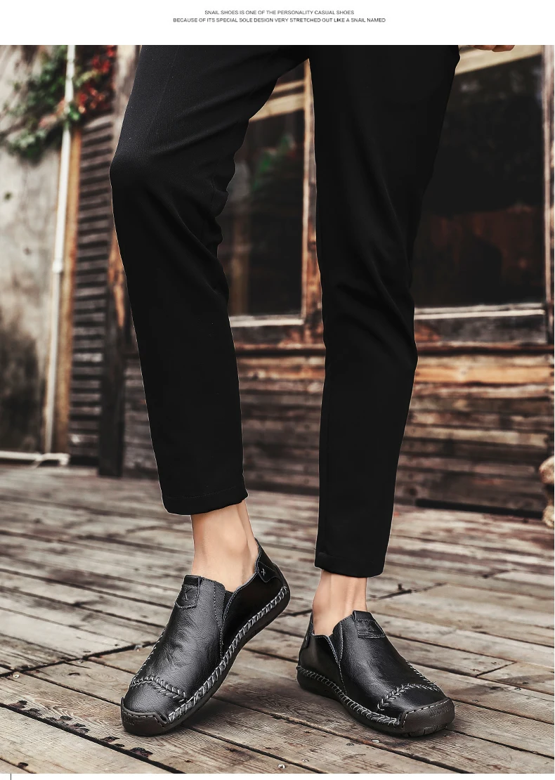 Spring New Comfortable Mens Casual Shoes Loafers Men Shoes Quality Leather Shoes Men Flats Moccasins Shoes