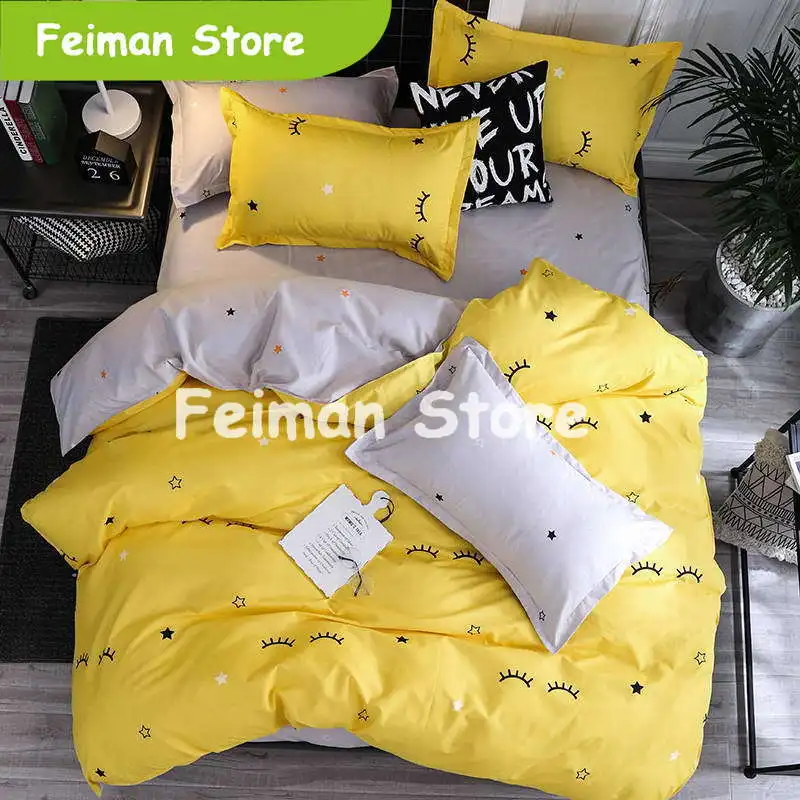 

Pillowcase size 70*70cm bedding sets Duvet cover set pillowcase flat sheet King Queen size Full Twin size